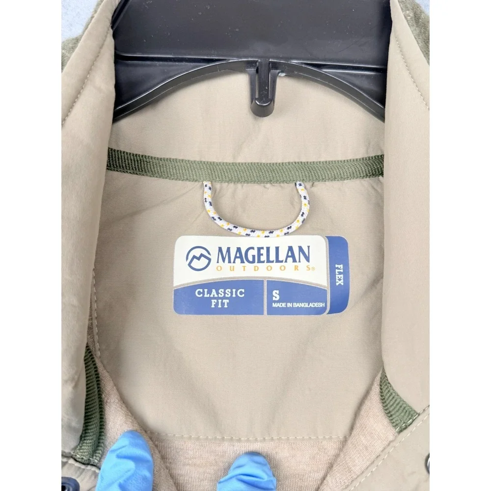 Magellan Outdoors Campfire Quilted Henley Pullover Olive Night Mens S - Picture 3 of 16